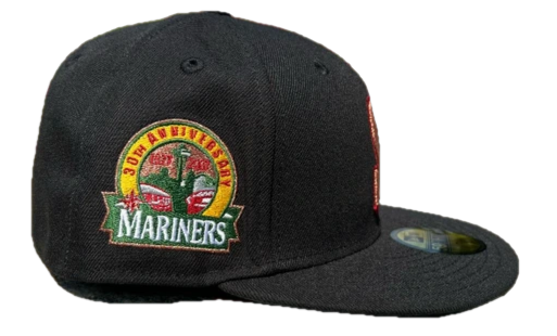 New Era Seattle Mariners Black/Copper/Red 30th Anniversay Crossover 59FIFTY Fitted Hat