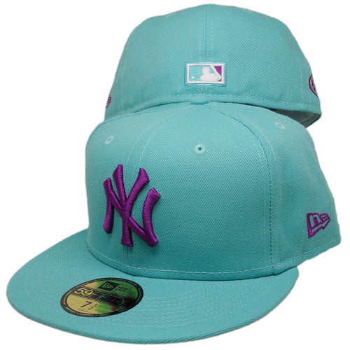 New Era New York Yankees 2008 All-Star Game Mint Purple Undervisor 59FIFTY Fitted Hat