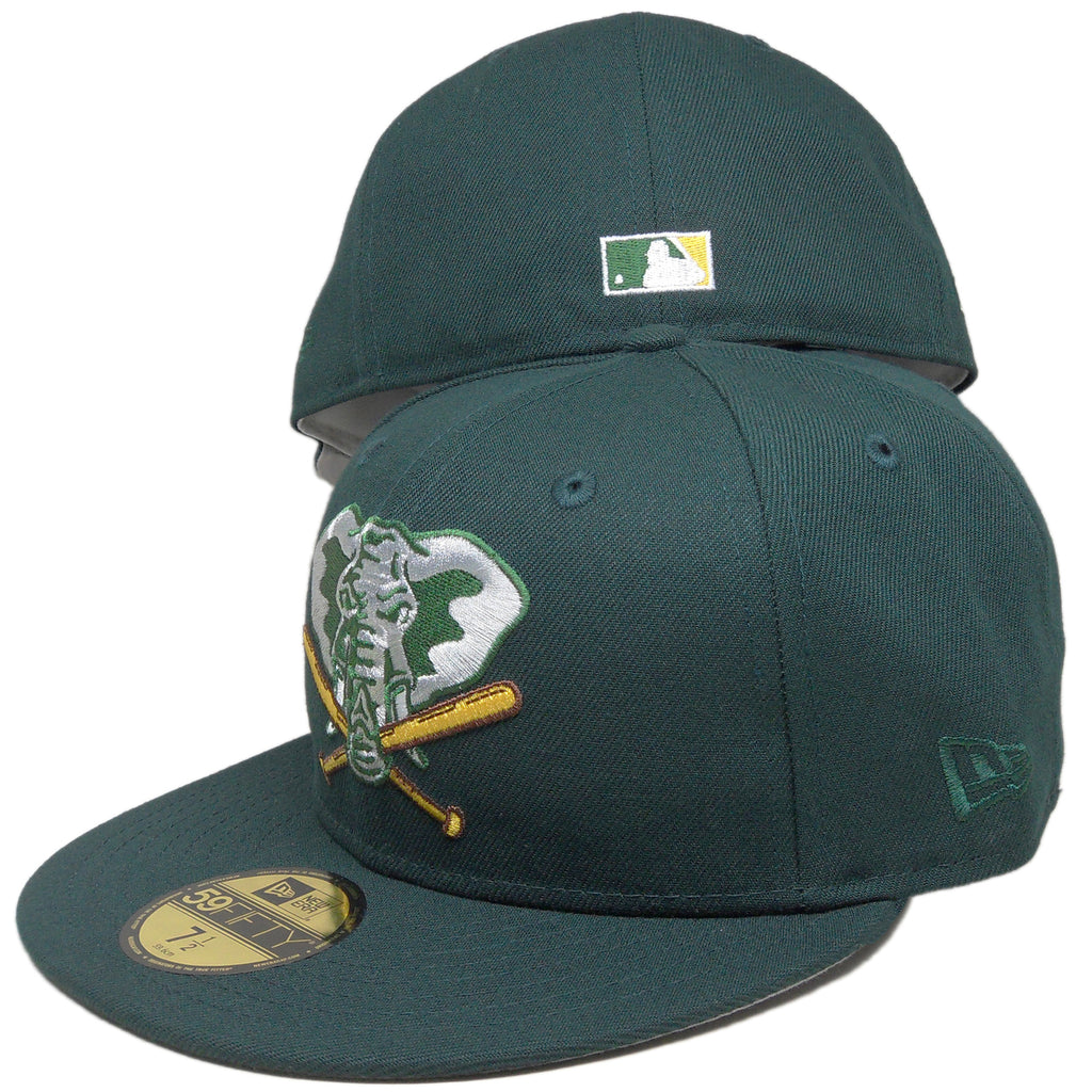 New Era Oakland Athletics Pine Green 40 Years Side Patch 59FIFTY Fitted Hat