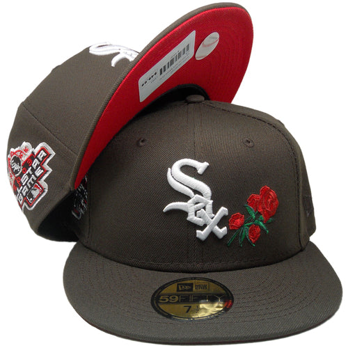 New Era Chicago White Sox Brown/Red Rose 2003 All-Star Game 59FIFTY Fitted Hat