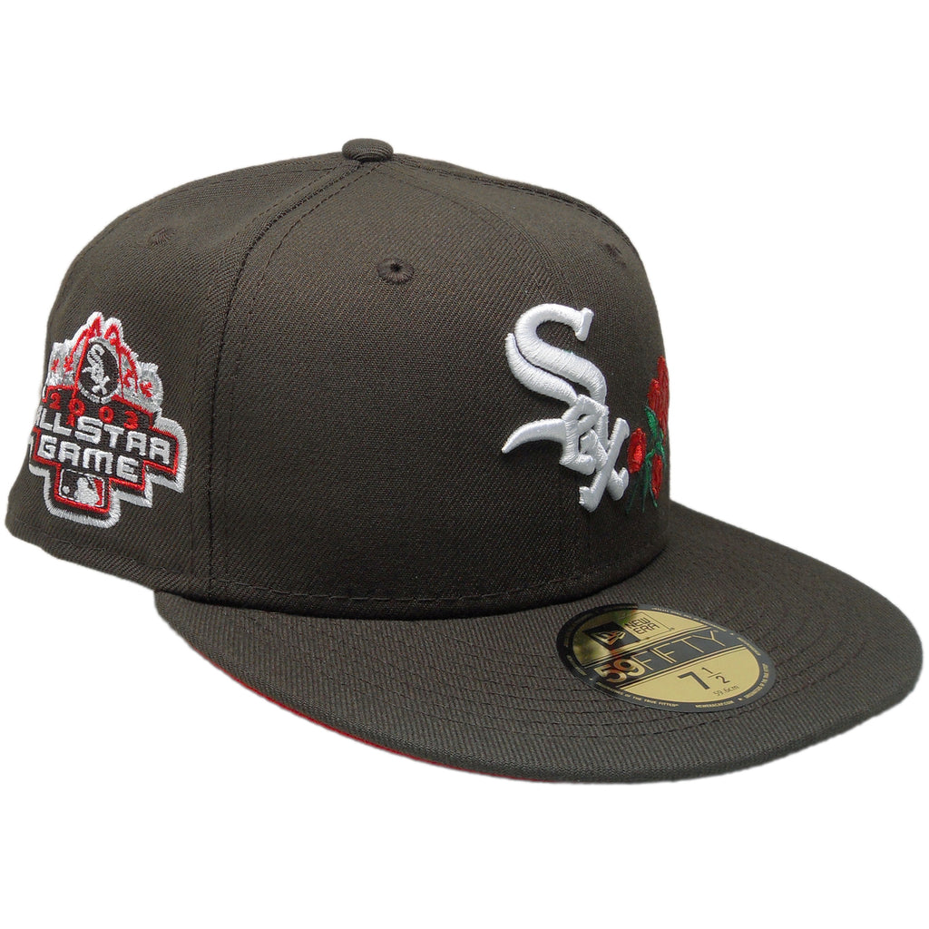 New Era Chicago White Sox Brown/Red Rose 2003 All-Star Game 59FIFTY Fitted Hat