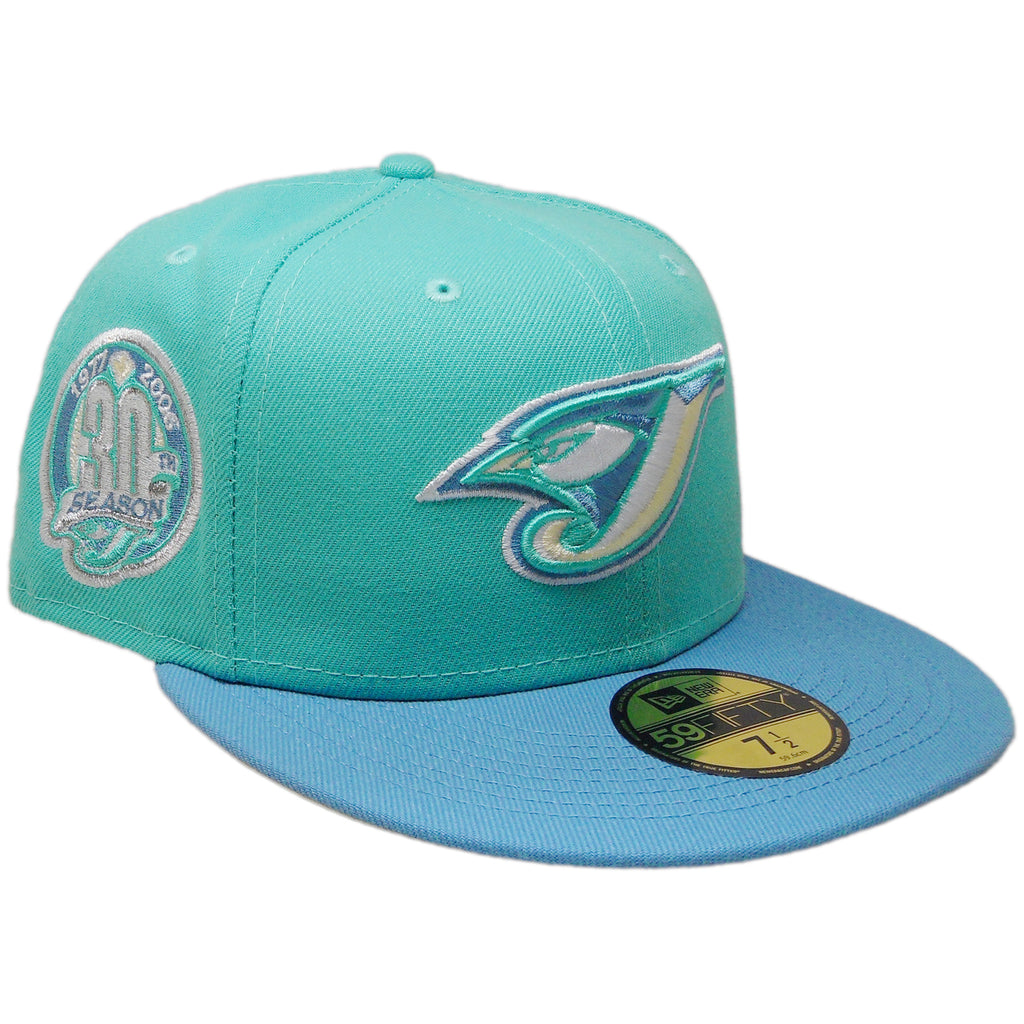 New Era Toronto Blue Jays Mint/Sky Blue 30th Season 1977 - 2006 59FIFTY Fitted Hat