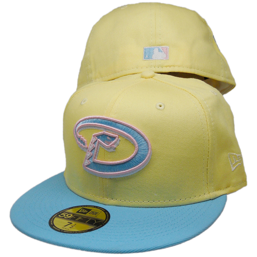 New Era Arizona Diamondbacks Soft Yellow/Mint 1998 Inaugural Season 59FIFTY Fitted Hat