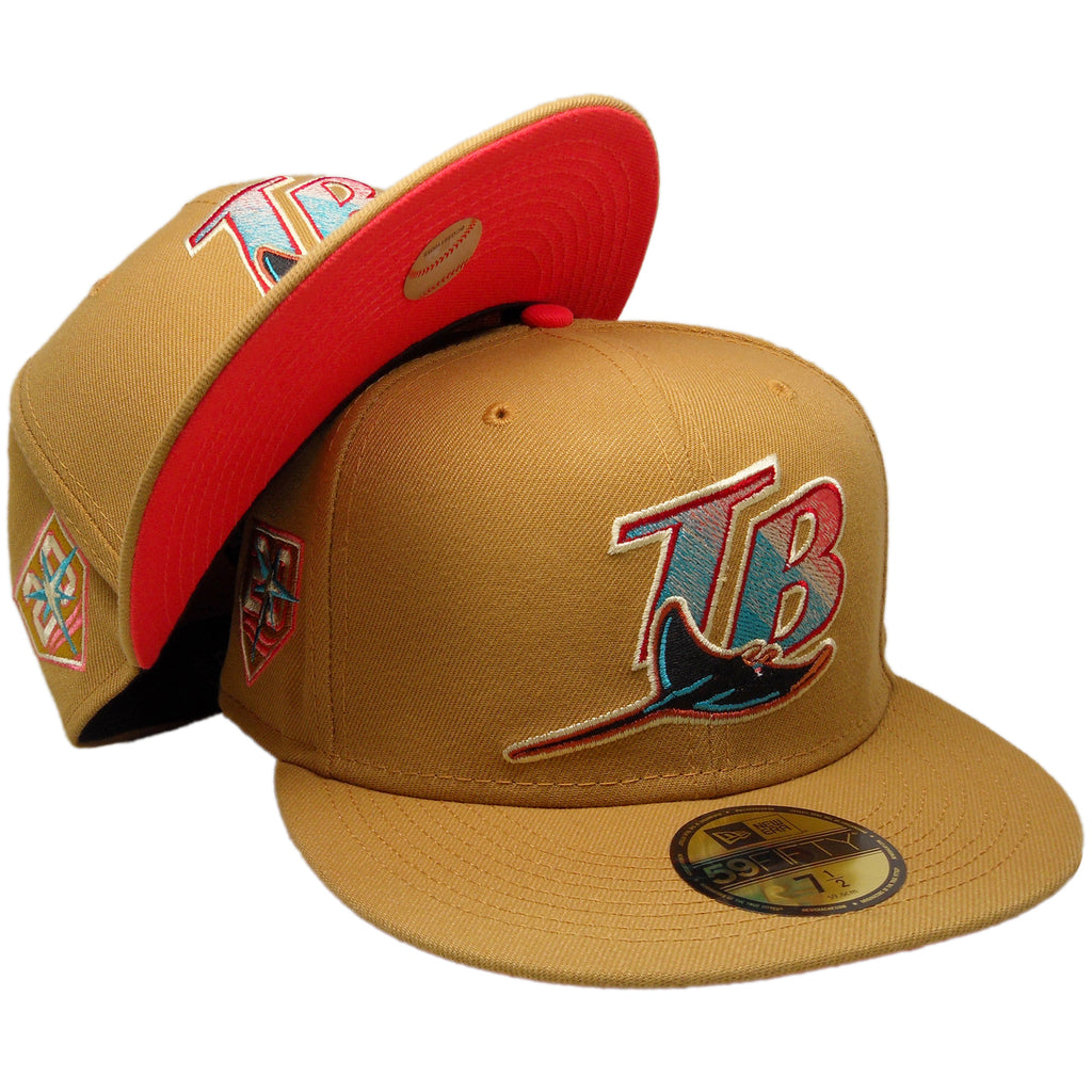 New Era Tampa Bay Rays Wheat 20th Anniversary Infrared UV 59FIFTY Fitted Hat