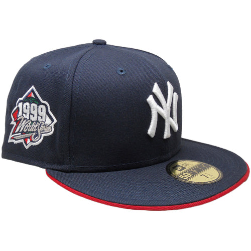 New Era New York Yankees Navy 1999 World Series Red Undervisor 59FIFTY Fitted Hat