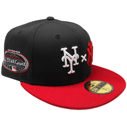 New Era New York Mets x New York Yankees Black/Red 2008 All-Star Game 59FIFTY Fitted Hat