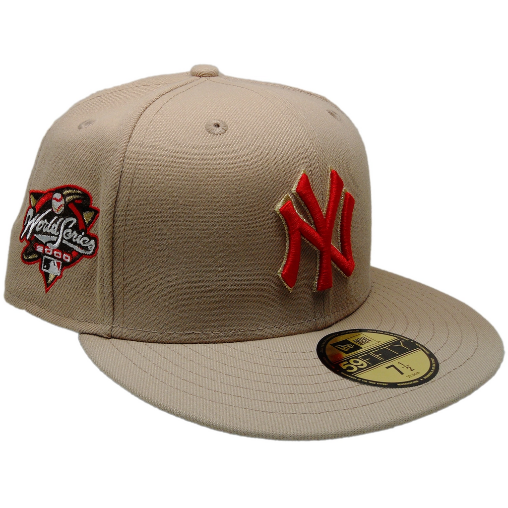 New Era New York Yankees Khaki/Red 2000 World Series 59FIFTY Fitted Hat