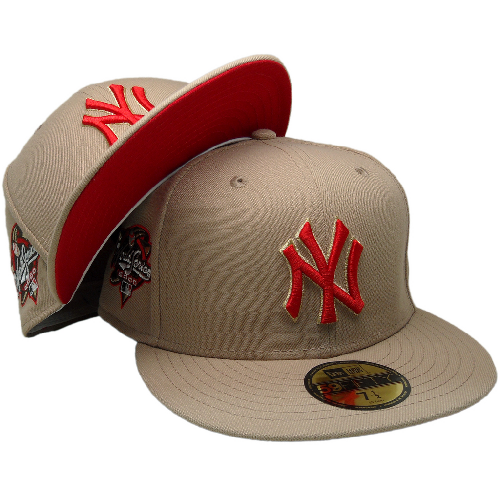 New Era New York Yankees Khaki/Red 2000 World Series 59FIFTY Fitted Hat