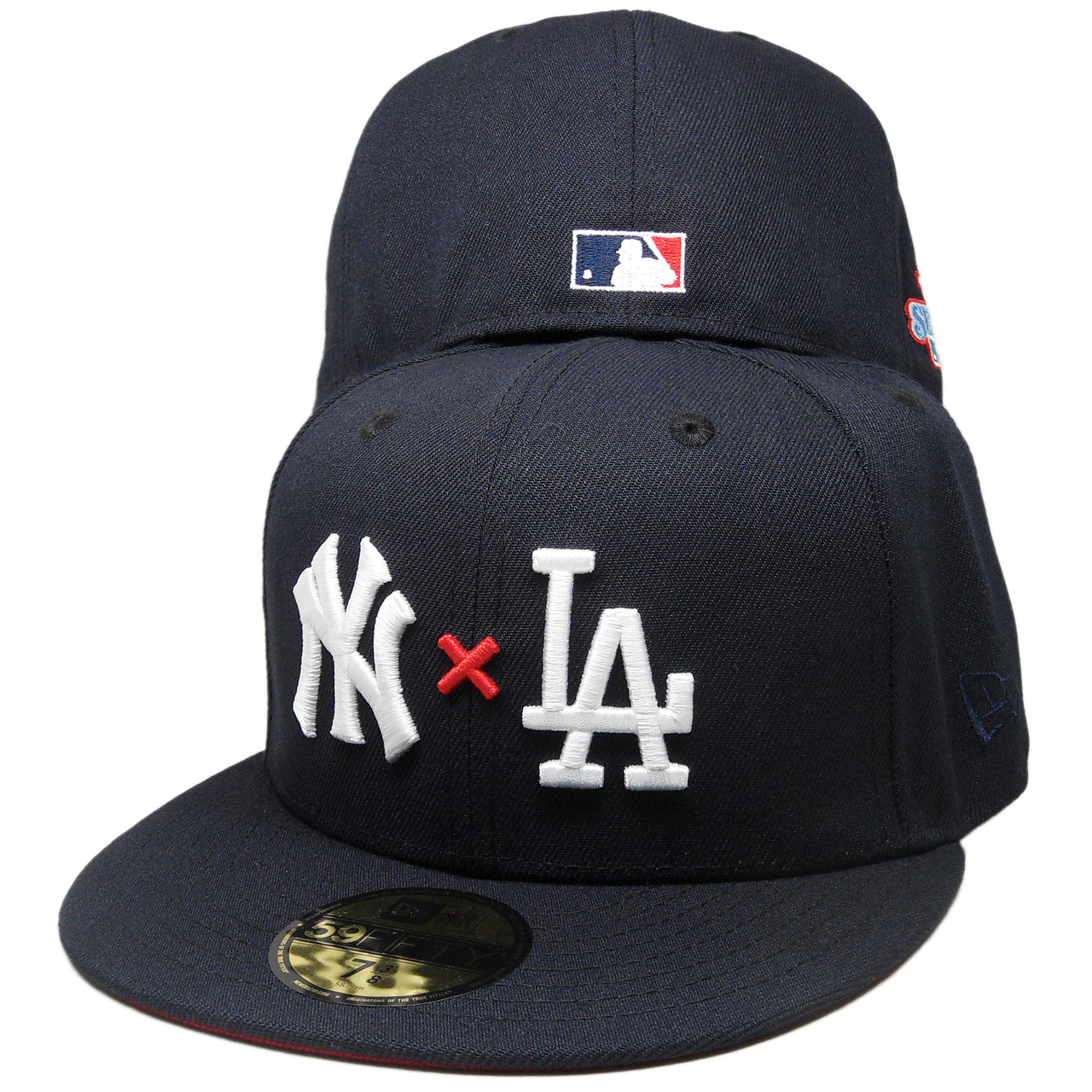 NEW ERA 59FIFTY MLB NEW YORK YANKEES X LOS ANGELES DODGERS WORLD SERIES  1981 TWO TONE / KELLY GREEN UV FITTED CAP