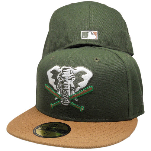 New Era Oakland Athletics Stomper Military Green/Wheat 1989 World Series 59FIFTY Fitted Hat