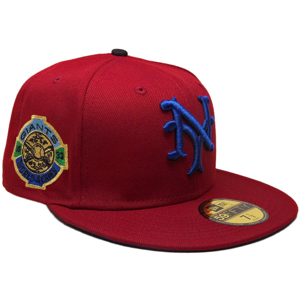 New Era New York Giants 'Basquiat' Inspired Burgundy/Royal Blue 1933 World Series 59FIFTY Fitted Hat