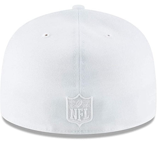 New Era Detroit Lions White on White 59FIFTY Fitted Hat
