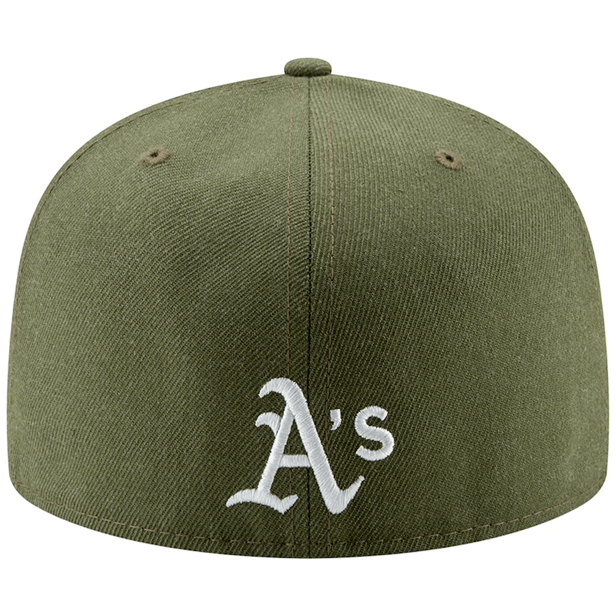 New Era Oakland Athletics Green Road Logo 59Fifty Fitted Hat (For Kids)