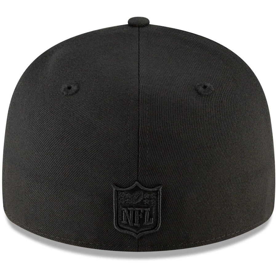 New Era Las Vegas Raiders Black Logo Low Profile 59FIFTY Fitted Hat
