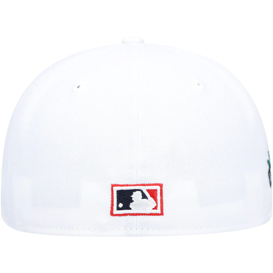 New Era White Boston Red Sox Fenway Park 100th Anniversary Patch Undervisor 59FIFTY Fitted Hat