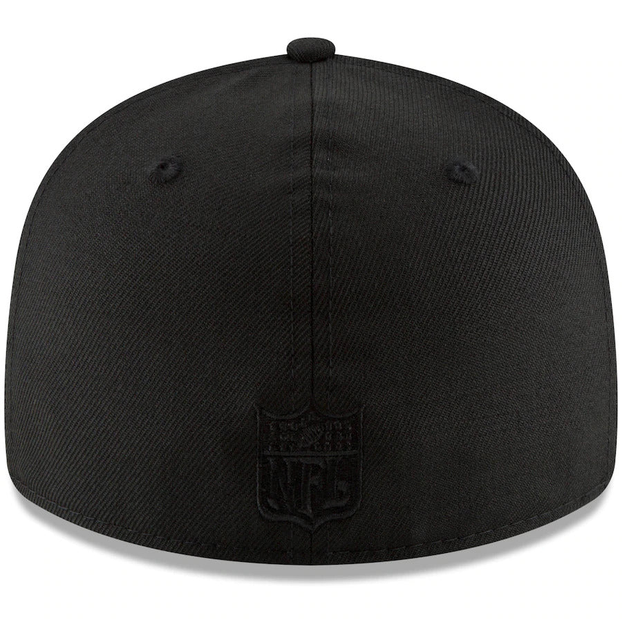 New Era Philadelphia Eagles Black Throwback Logo Low Profile 59FIFTY Fitted Hat