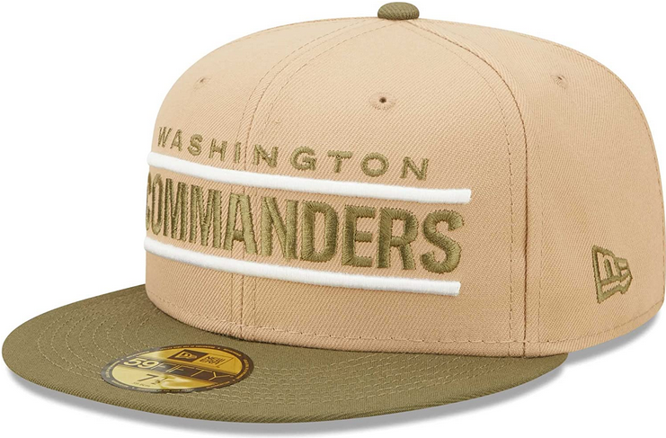 New Era Washington Commanders Saguaro Tan/Olive 59FIFTY Fitted Hat