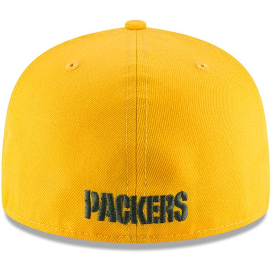 New Era Green Bay Packers Yellow Omaha 59Fifty Fitted Hat