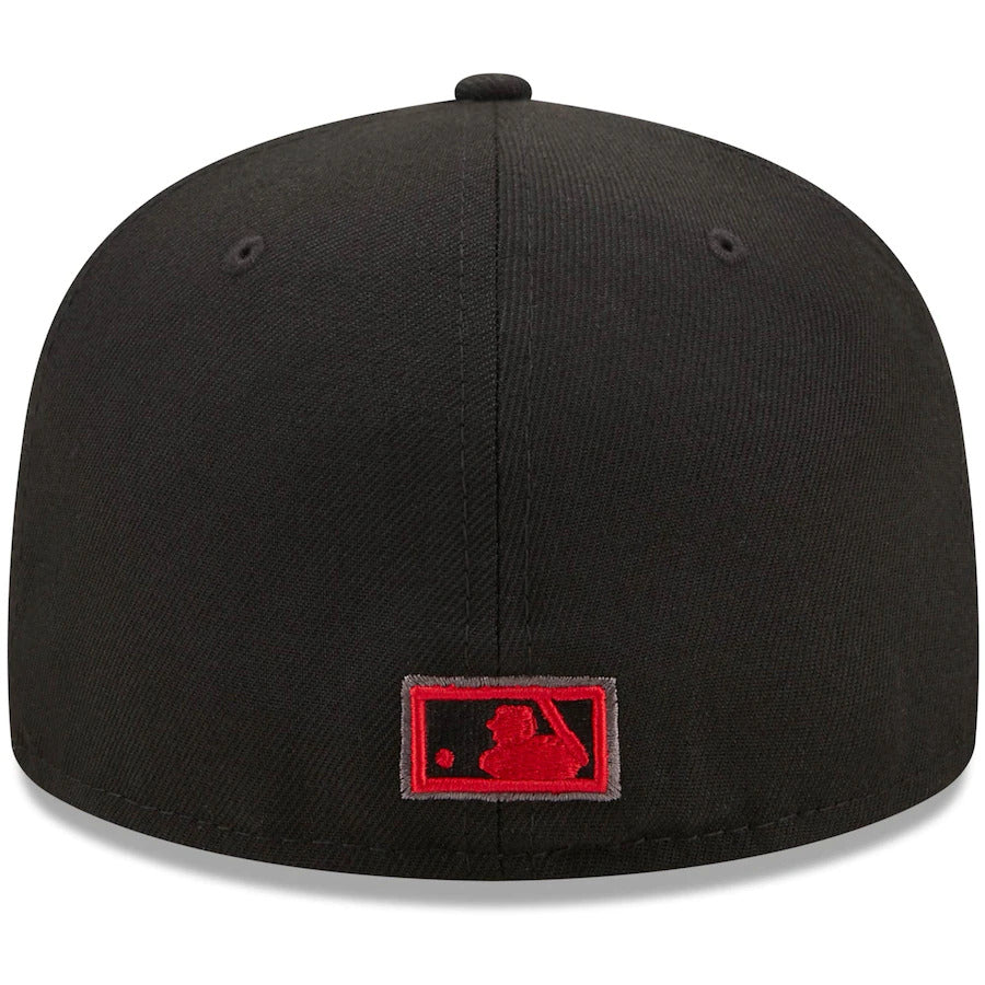 New Era Black Boston Red Sox 1999 MLB All-Star Game Patch Blackout Pop Undervisor 59FIFTY Fitted Hat