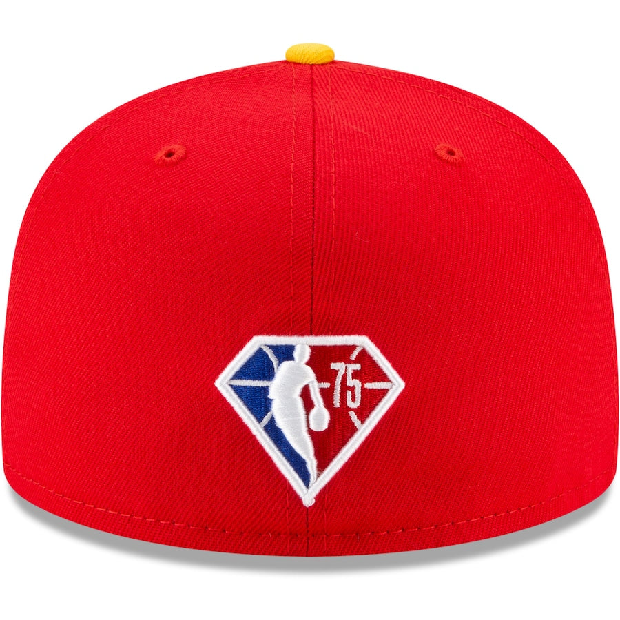 New Era Atlanta Hawks 2021 NBA Draft Red / Yellow 59FIFTY Fitted Hat