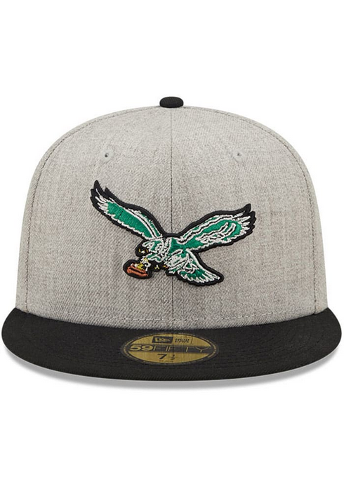 New Era Philadelphia Eagles Heather Grey 59FIFTY Fitted Hat