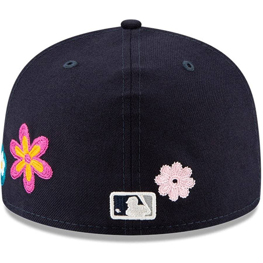 New Era New York Yankees Chain Stitch Floral Navy 59FIFTY Fitted Hat