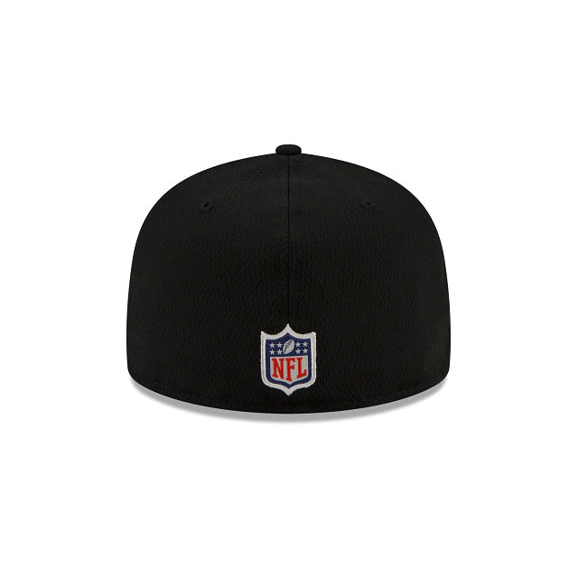 New Era Las Vegas Raiders NFL Sideline Road 2021 Black 59FIFTY Fitted Hat