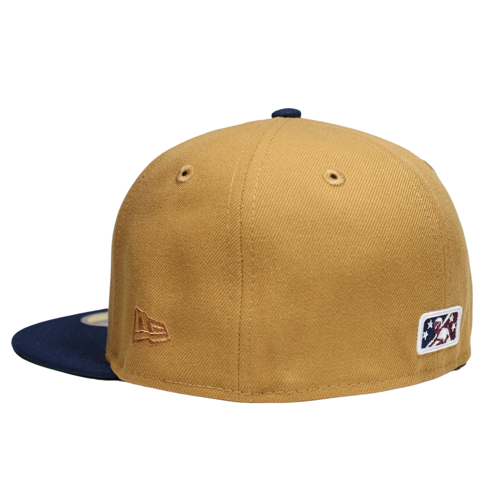 New Era Buffalo Bisons Buster Wheat/Navy Green UV 59FIFTY Fitted Hat