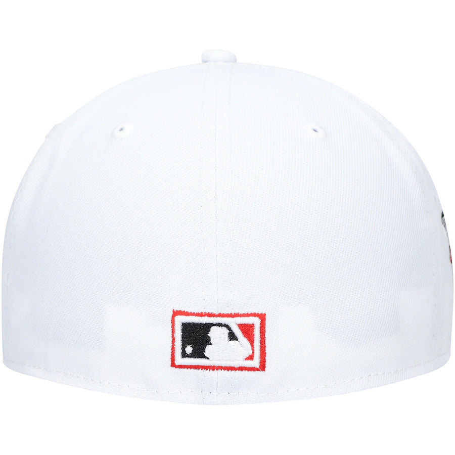 New Era White Arizona Diamondbacks 2001 World Series Patch Red Undervisor 59FIFTY Fitted Hat