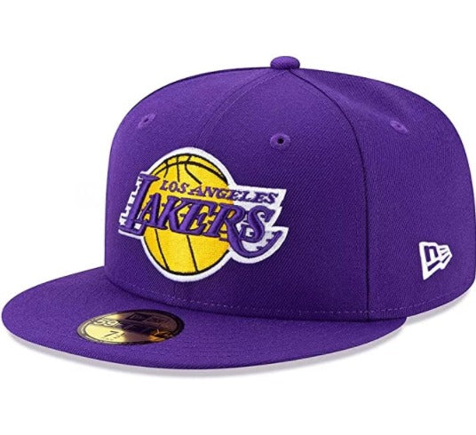 New Era Los Angeles Lakers Purple California State Palm Tree 59FIFTY Fitted Hat