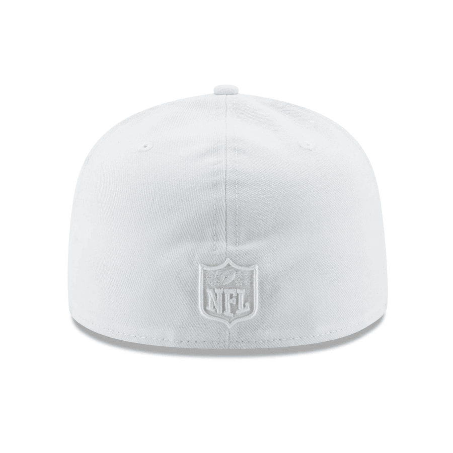 New Era White NFL Shield 59Fifty Fitted Hat