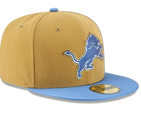 New Era Detroit Lions Gold Crown 59FIFTY Fitted Hat