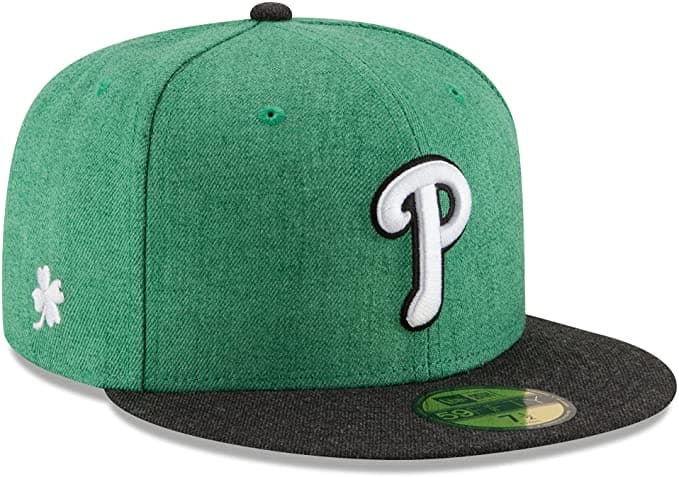 New Era Philadelphia Phillies Shamrock Heather Green 59FIFTY Fitted Hat
