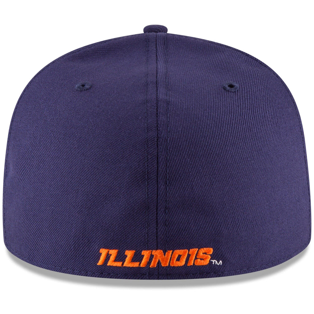 New Era Navy Illinois Fighting Illini NCAA 59FIFTY Fitted Hat