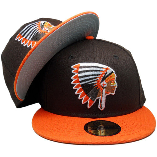 New Era Indian Chief Brown/Orange 59FIFTY Fitted Hat