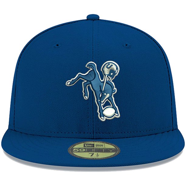 New Era Indianapolis Colts Royal Blue Omaha Throwback 59FIFTY Fitted Hat