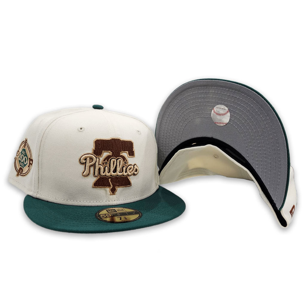 New Era Philadelphia Phillies 100th Anniversary Off-White/Green 59FIFTY Fitted Hat