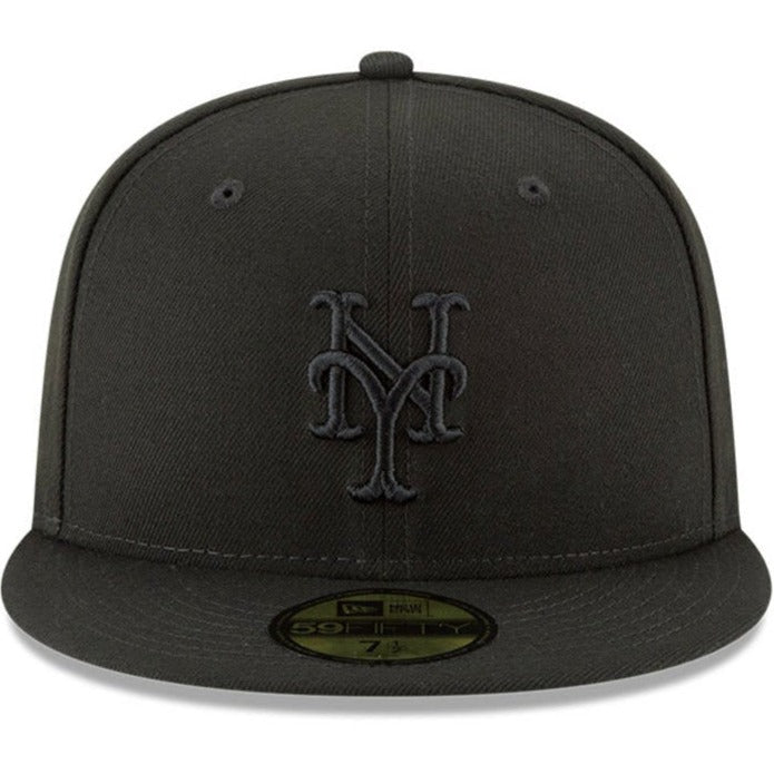 New Era New York Mets Black Basic 59FIFTY Fitted Hat