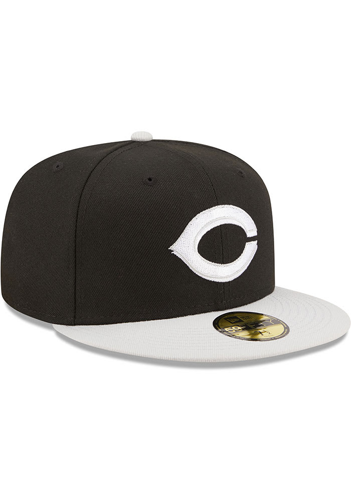 New Era Cincinnati Reds Black/Gray Two-Tone Color Pack 59FIFTY Fitted Hat