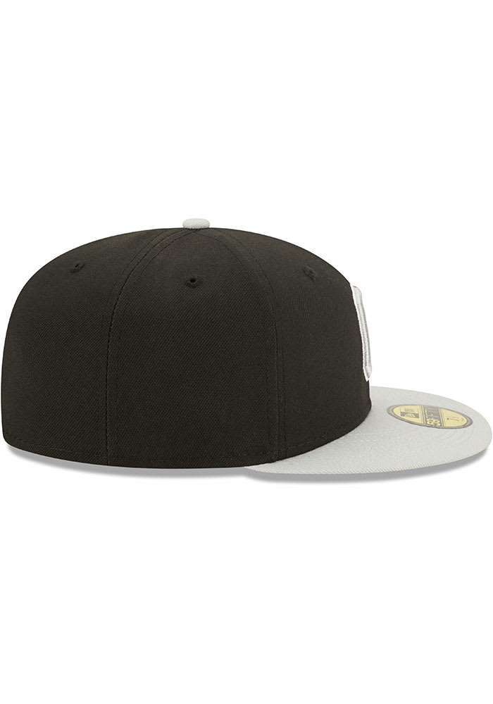 New Era Cleveland Guardians Black/Gray Two-Tone Color Pack 59FIFTY Fitted Hat