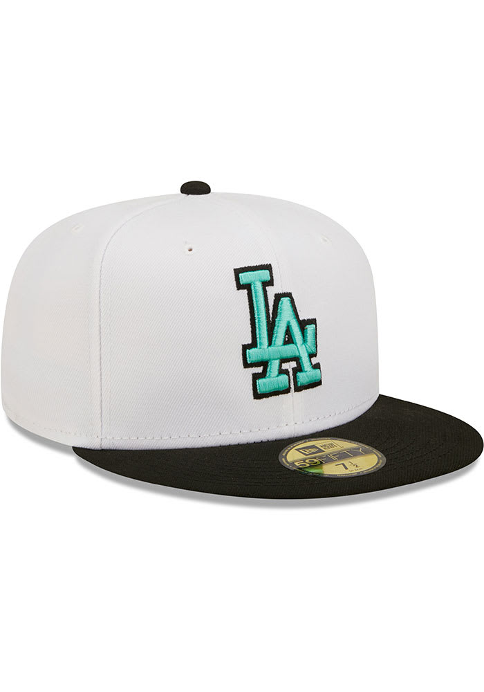 New Era Los Angeles Dodgers White/Black Two-Tone Color Pack 59FIFTY Fitted Hat