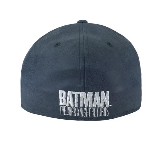 New Era Batman Navy Blue Leather The Dark Knight Returns 59FIFTY Fitted Hat