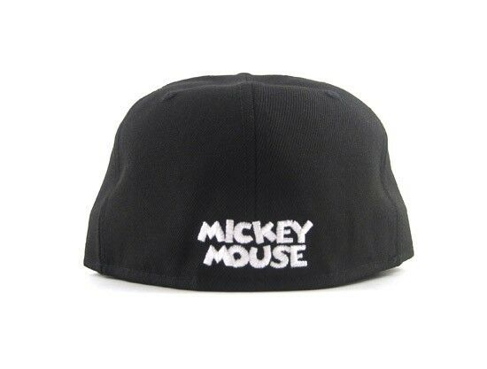 New Era Mickey Mouse Logo Black & White 59FIFTY Fitted Hat