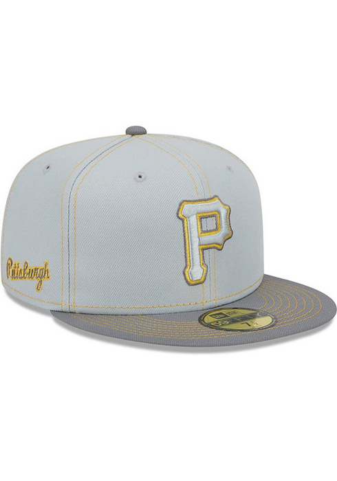 New Era Pittsburgh Pirates Gray Pop 59FIFTY Fitted Hat