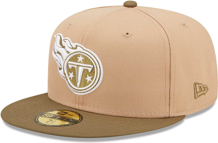 New Era Tennessee Titans 10th Anniversary Saguaro Tan/Olive 59FIFTY Fitted Hat