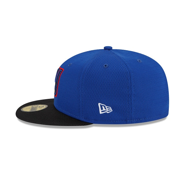 New Era New York Giants NFL Sideline Road 2021 Blue 59FIFTY Fitted Hat