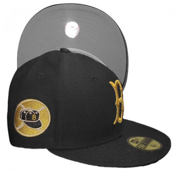New Era Brooklyn Dodgers "Five Mic Pack" Black Team Patch 59FIFTY Fitted Hat