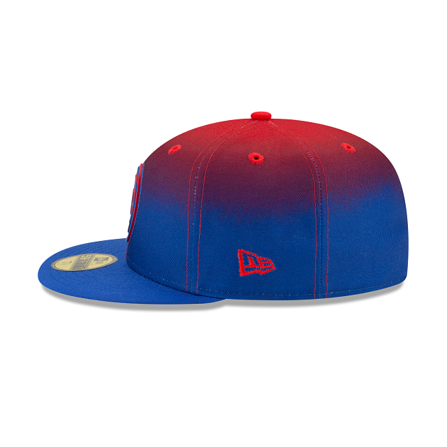 New Era Detroit Pistons Back Half 59Fifty Fitted Hat