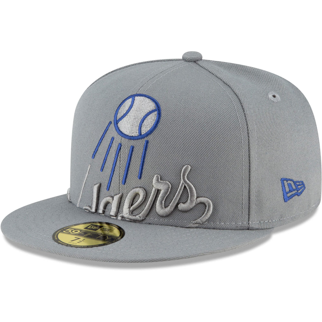 New Era Los Angeles Dodgers Gray Alternate Logo Elements 59FIFTY Fitted Hat
