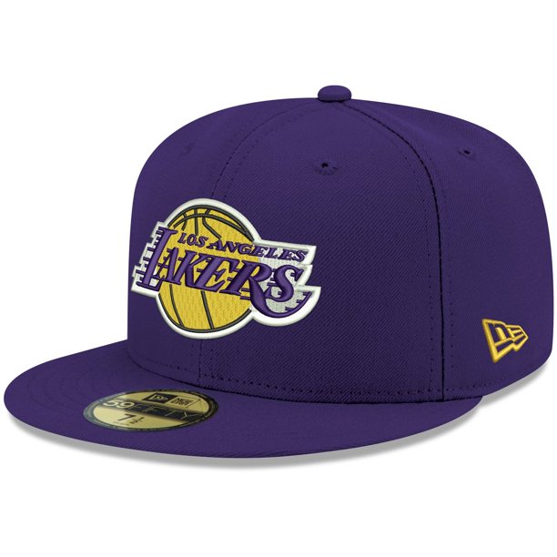 New Era Los Angeles Lakers Purple 2020 NBA Finals Champions Banner Side Patch 59FIFTY Fitted Hat